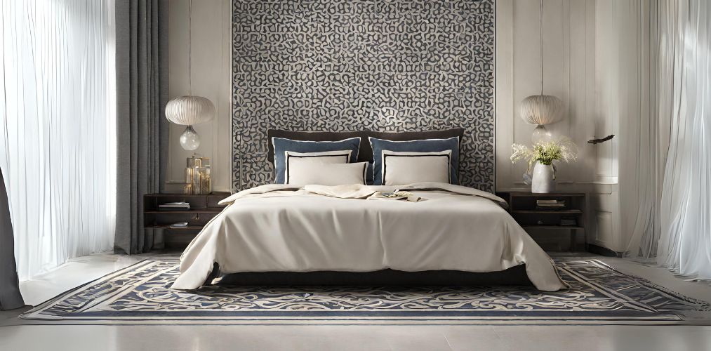 Black and white bedroom wall tiles - Beautiful Homes