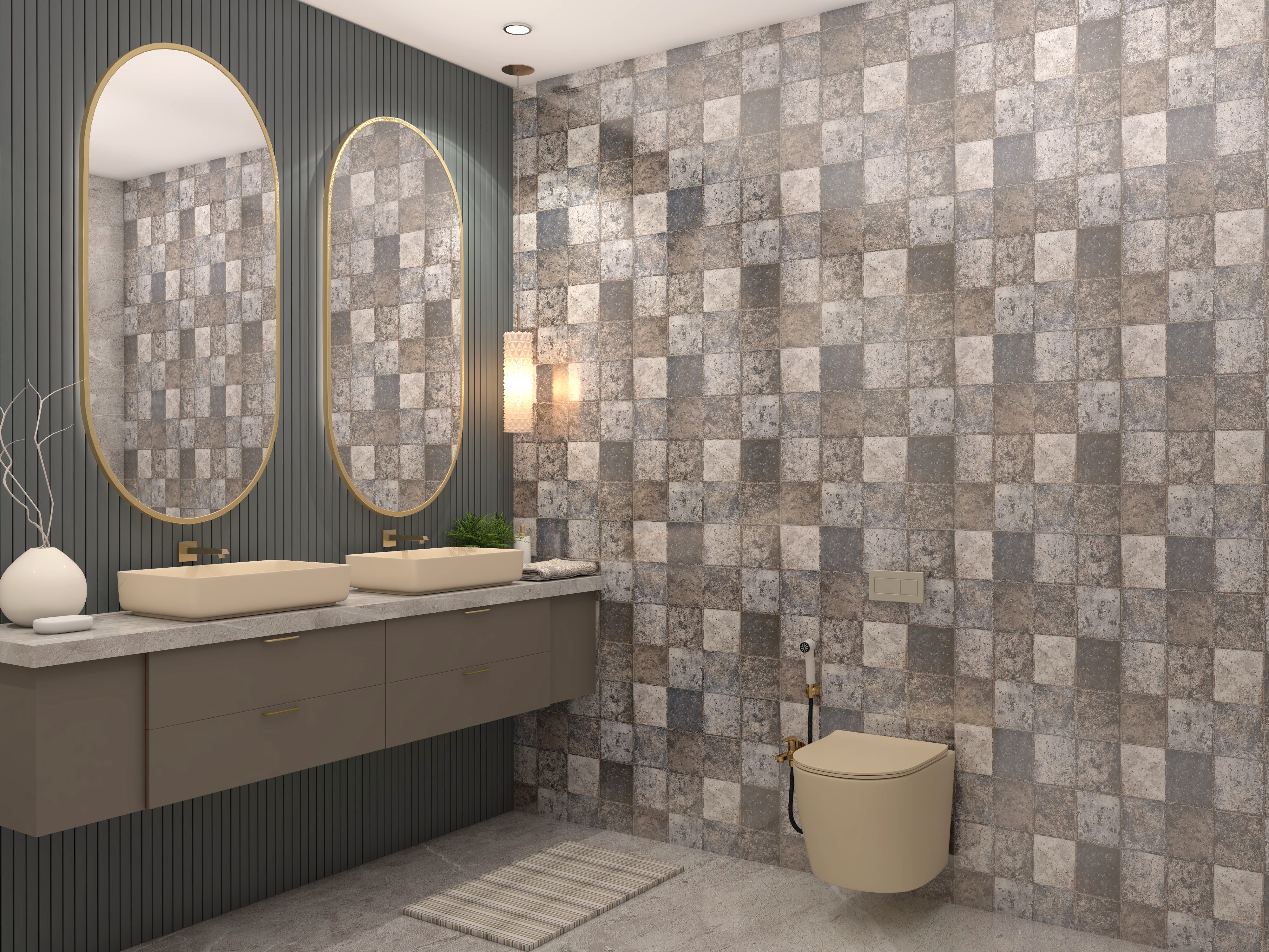 Modern design with Asian Paints ceramic tiles - Beautiful Homes