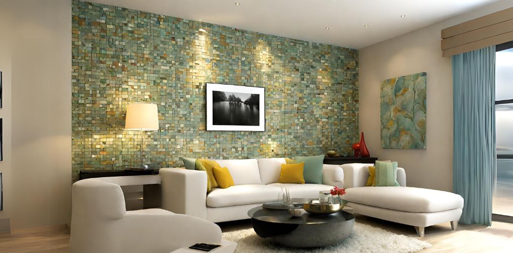 Small colourful living room wall tiles - Beautiful Homes
