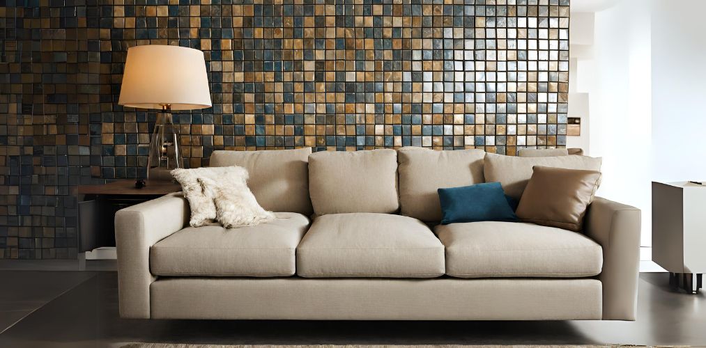 Square mosaic wall tiles for living room - Beautiful Homes