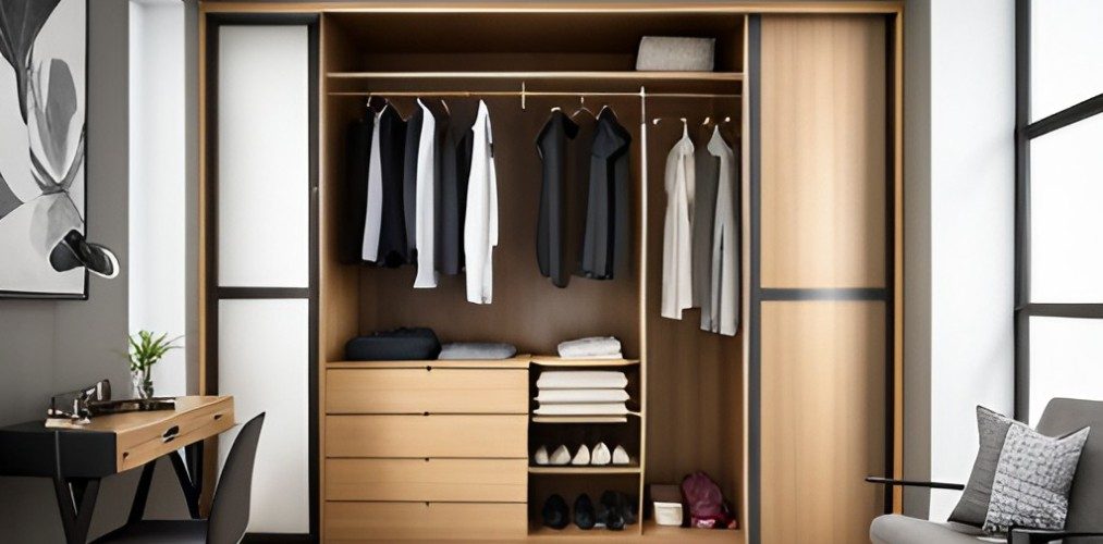 Bedroom sliding wardrobe with loft-BeautifulHomes