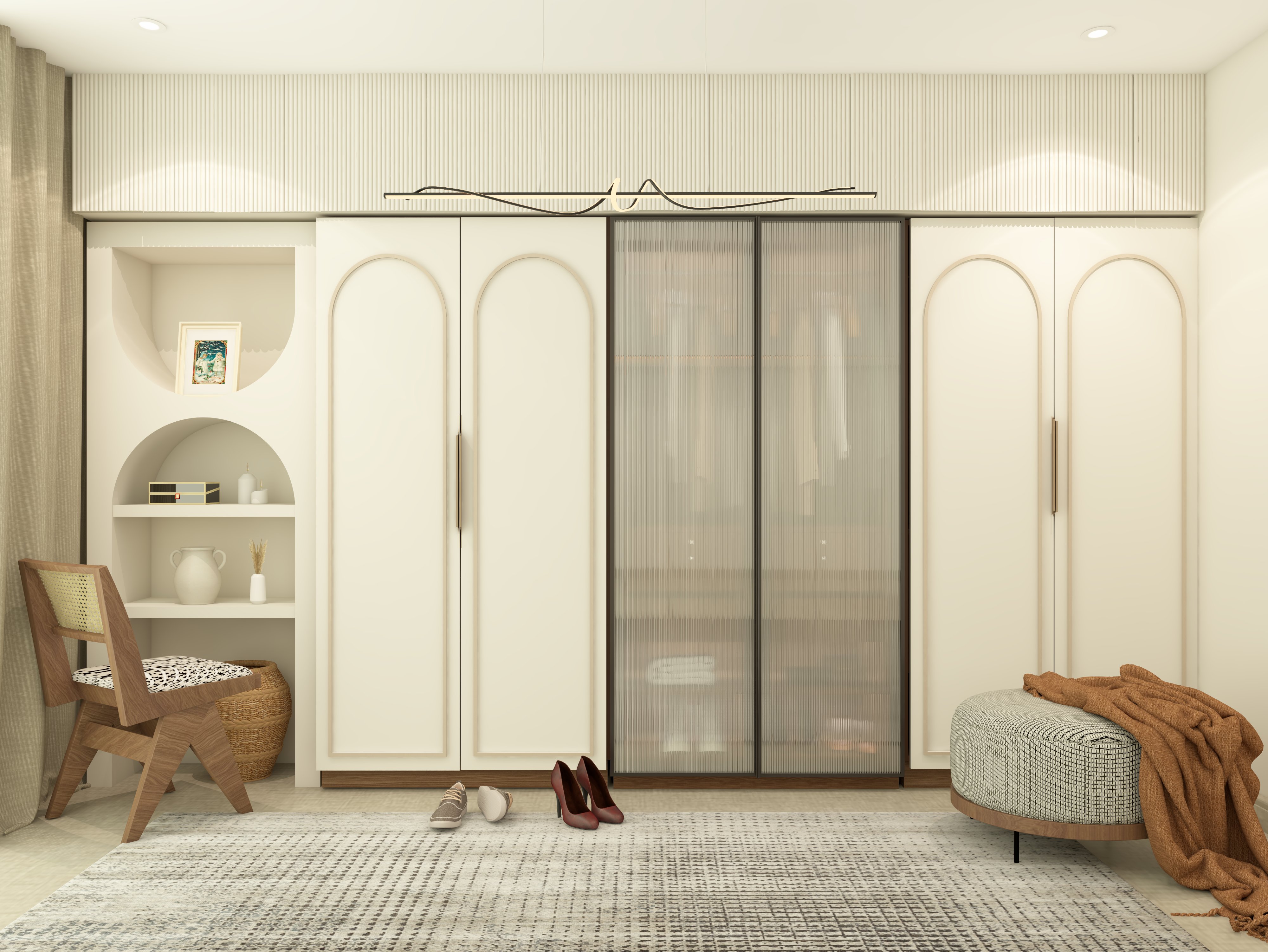 Contemporary style modern wardrobe design - Beautiful Homes