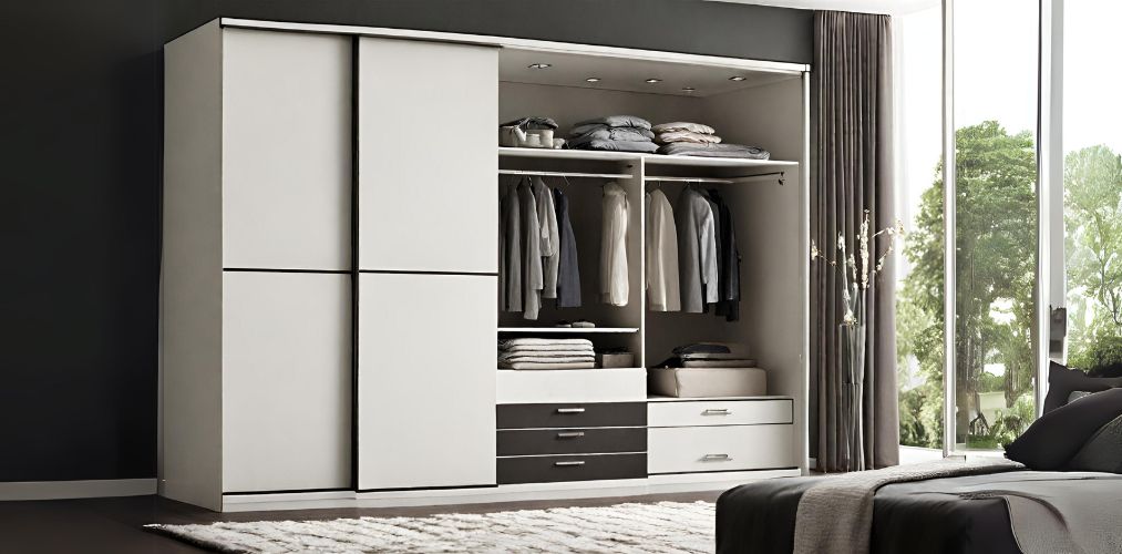 White wardrobe layout with drawers - Beautfiul Homes