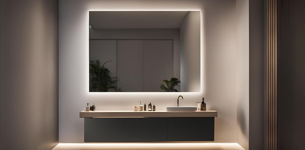 Frameless rectangular wash basin mirror - Beautiful Homes