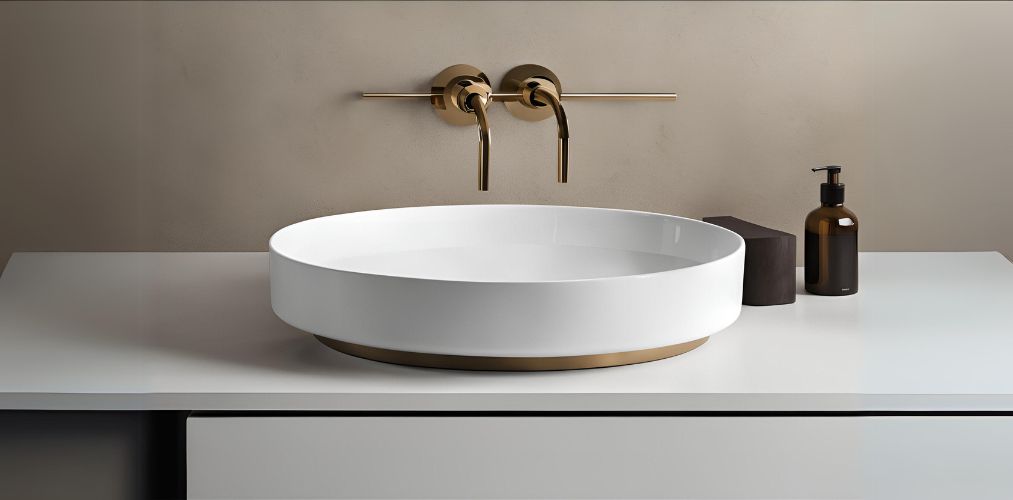 Plate style white wash basin for bathroom - Beautiful Homes