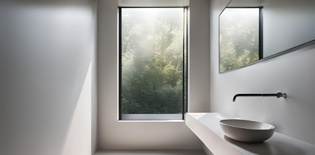 Minimal bathroom window design - Beautiful Homes