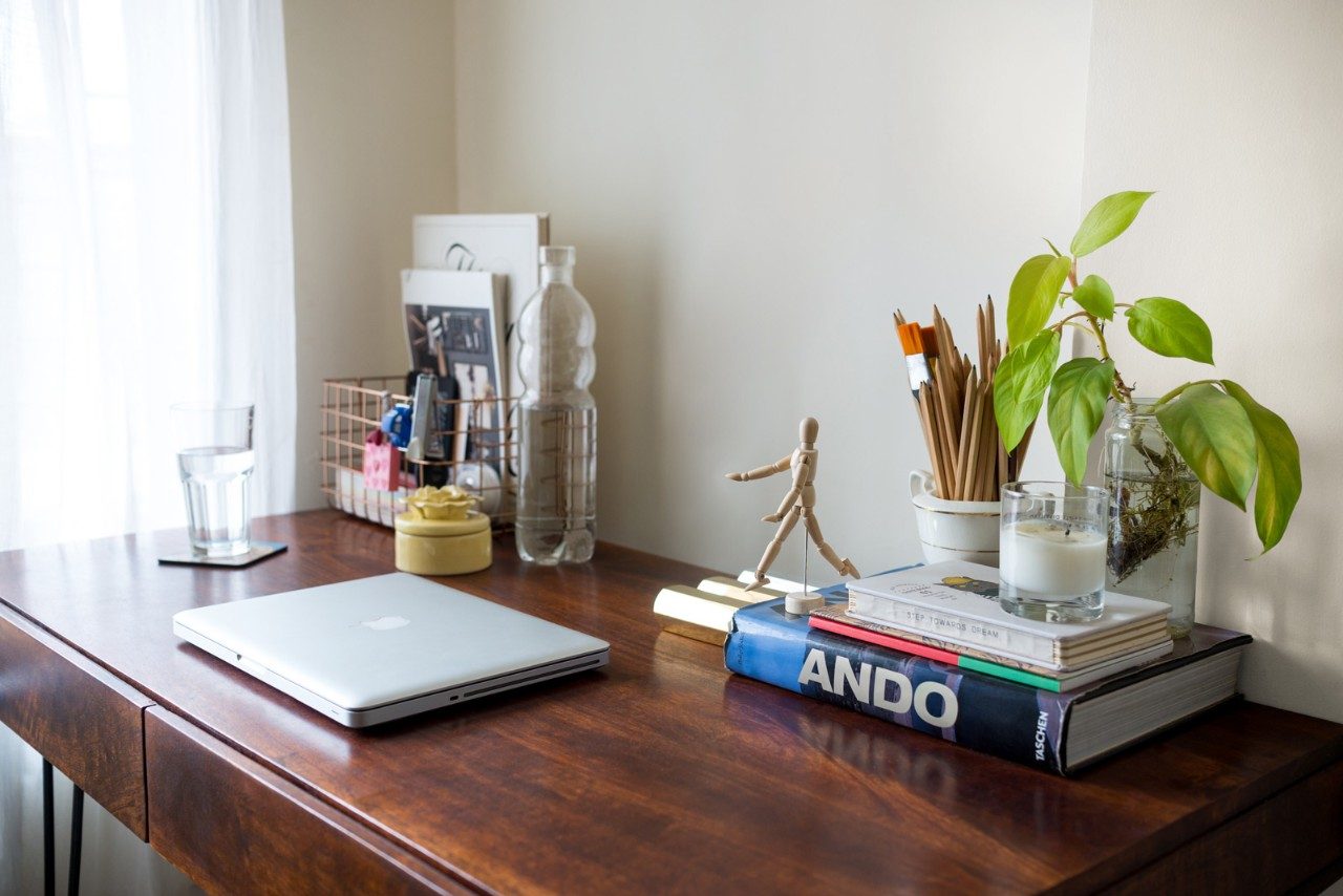 Wooden Study Table Design for Home Office - Beautiful Homes