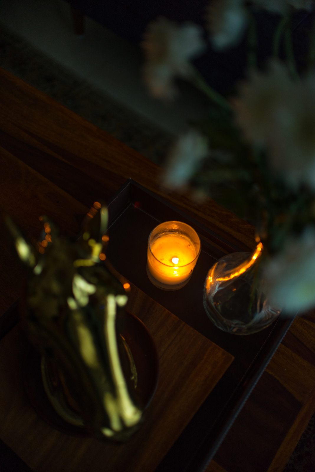 Diwali party with candles and gold accessories for living room decor- Beautiful Homes