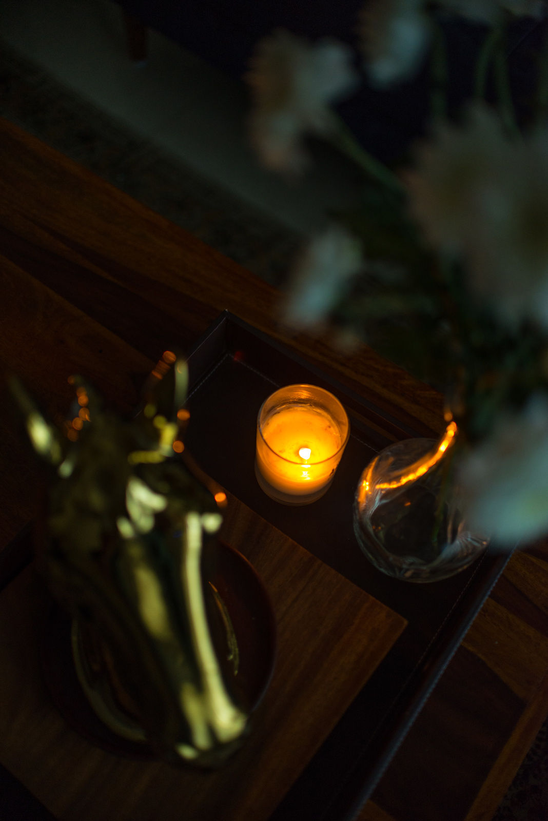 Diwali party with candles and gold accessories for living room decor- Beautiful Homes