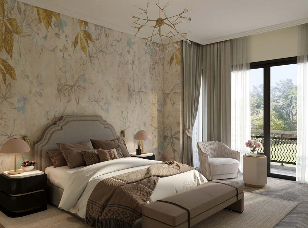 Wall Paper designs to make your bedroom luxurious - Beautiful Homes