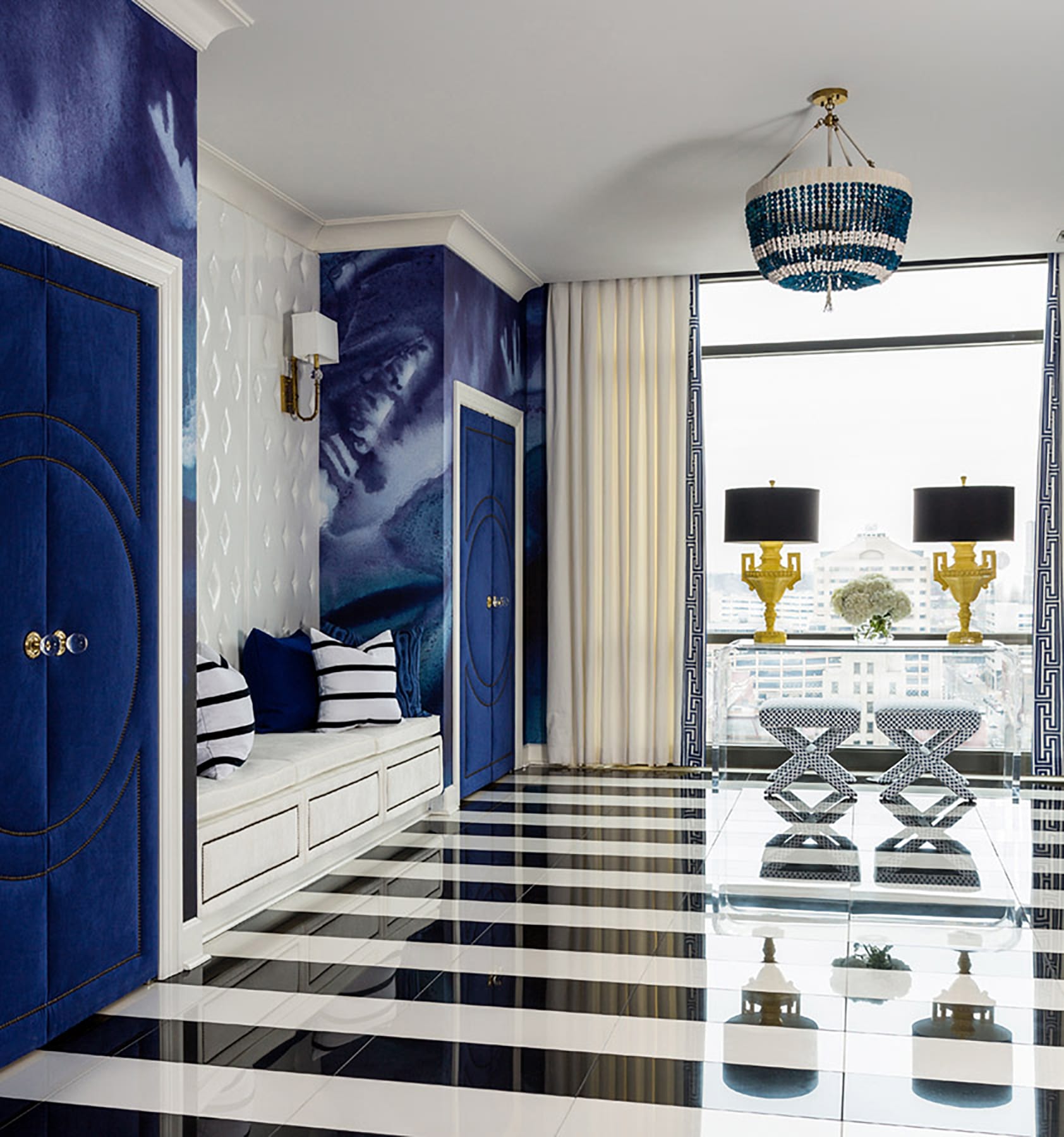 watercolour effect on wall