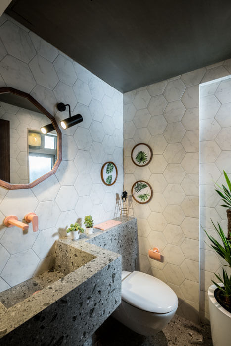 Create subtle pattern and texture play in your bathroom - Beautiful Homes