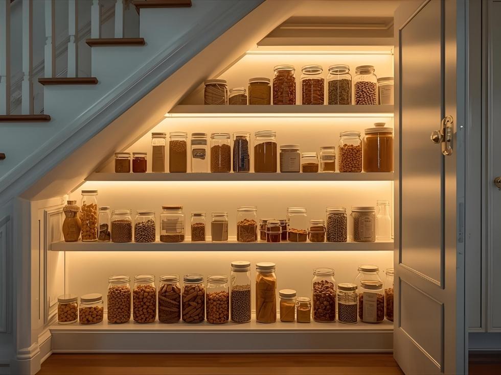 Built-in pantry unit in modular kitchen - Beautiful Homes