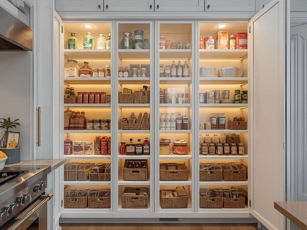 Modern pantry unit ideas in modular kitchen - Beautiful Homes