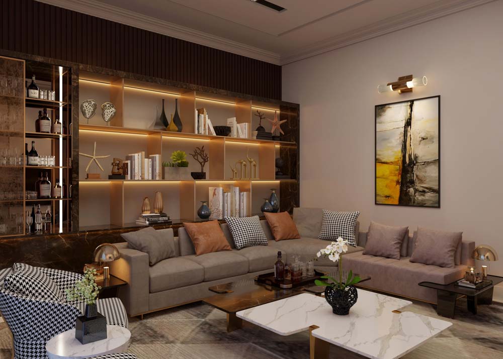 Showcase designs for style & storage in your contemporary living room - Beautiful Homes