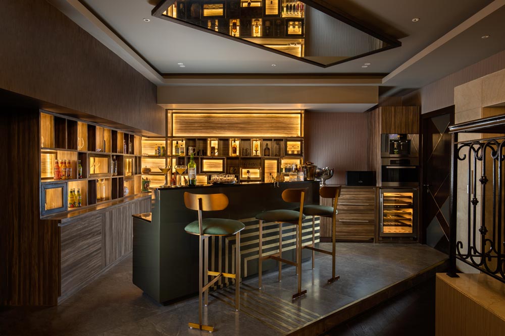 A secret room can be build behind your home bar design - Beautiful Homes