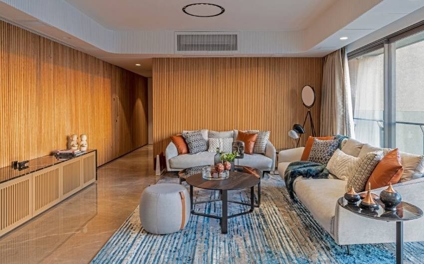 Colourful home design with different patterns & shades of colours in the room - Beautiful Homes