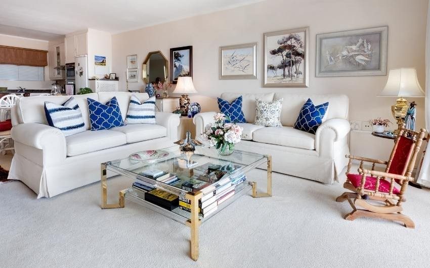 Glass coffee table for living room design - Beautiful Homes