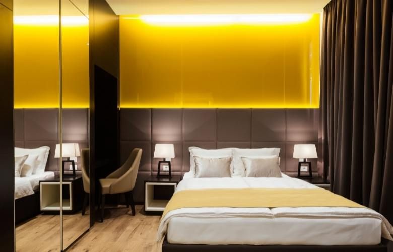 Bright yellow colour combinations for the sunset scenes for your false ceiling - Beautiful Homes