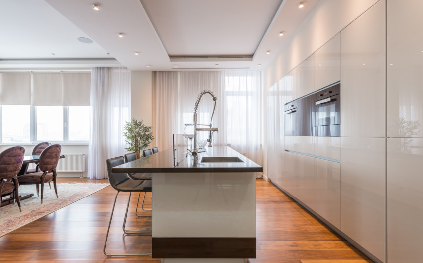 Enhance your galley kitchen with white interiors - Beautiful Homes
