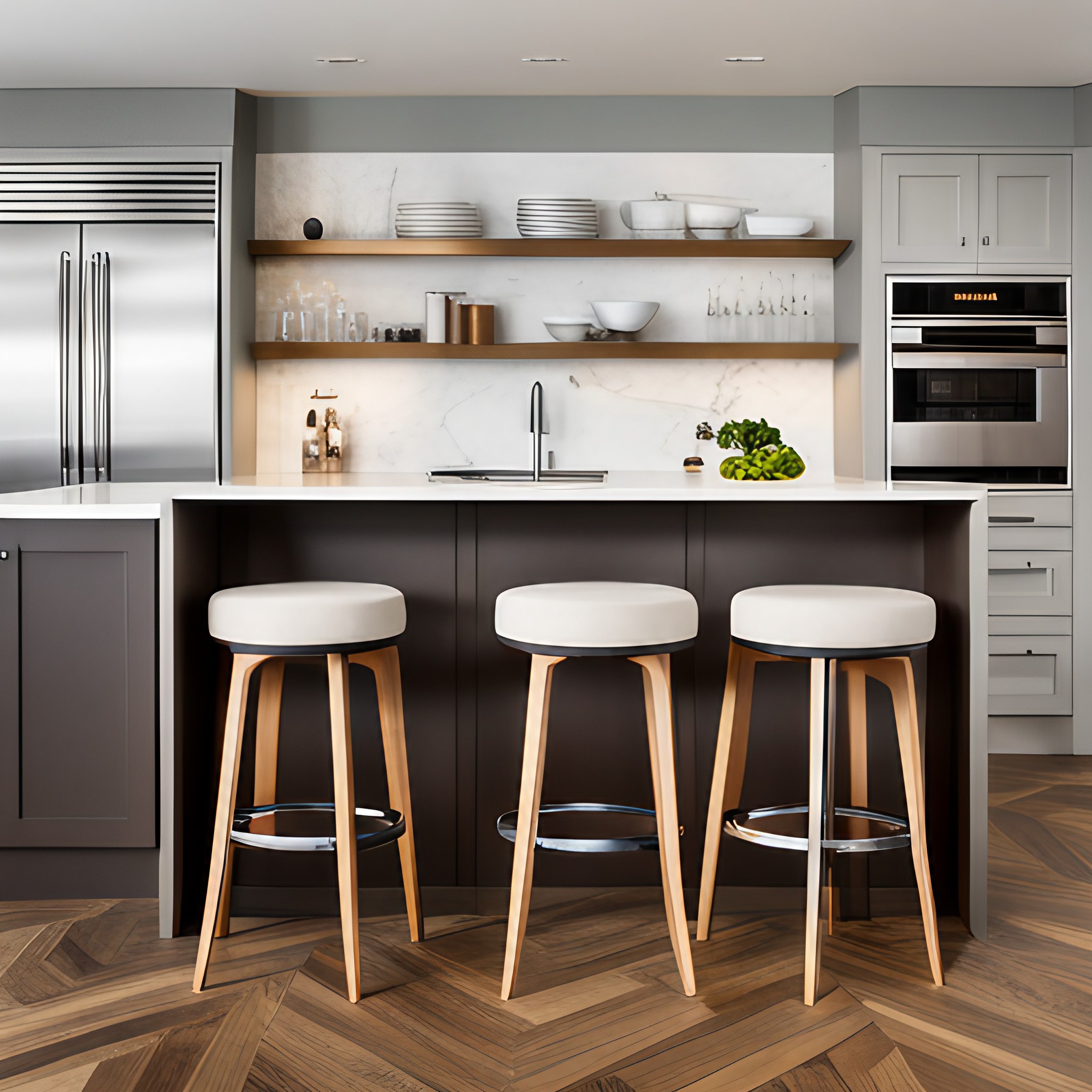 Right height for counter & bar stools - Beautiful Homes