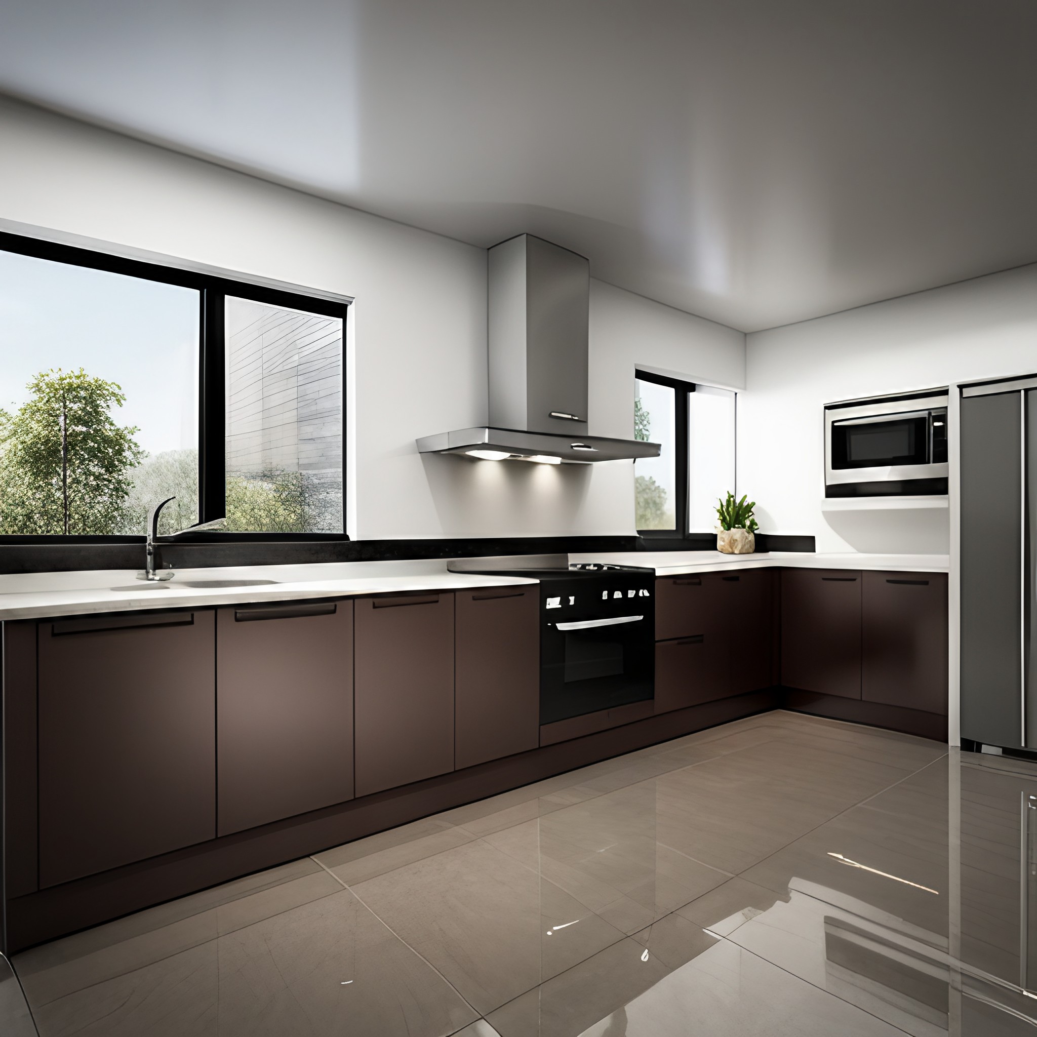 Right size of kitchen chimney - Beautiful Homes