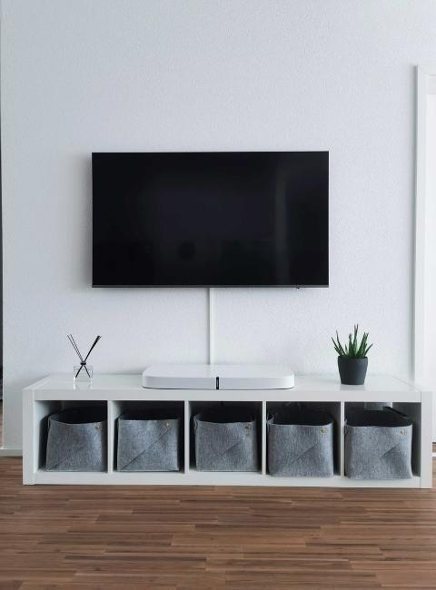 Wall-mounted Tv showcase design - Beautiful Homes