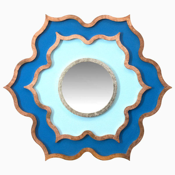 Scalloped Lotus mirror