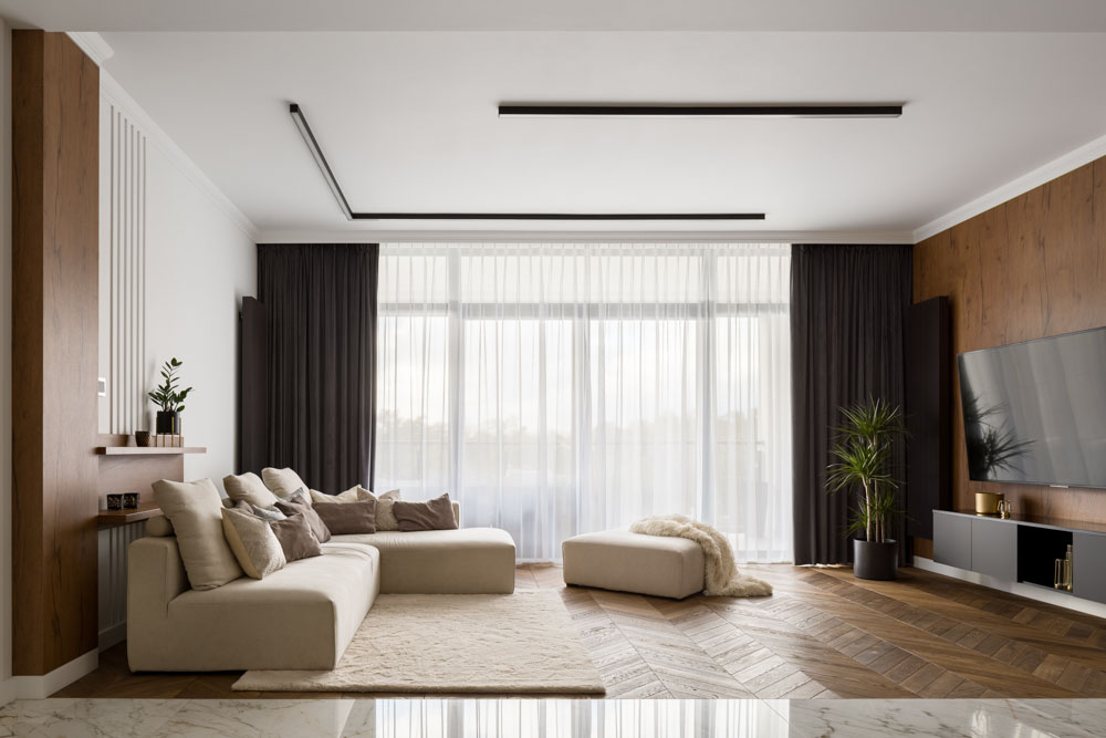 Flooring designs for your modern & elegant living room - Beautiful Homes