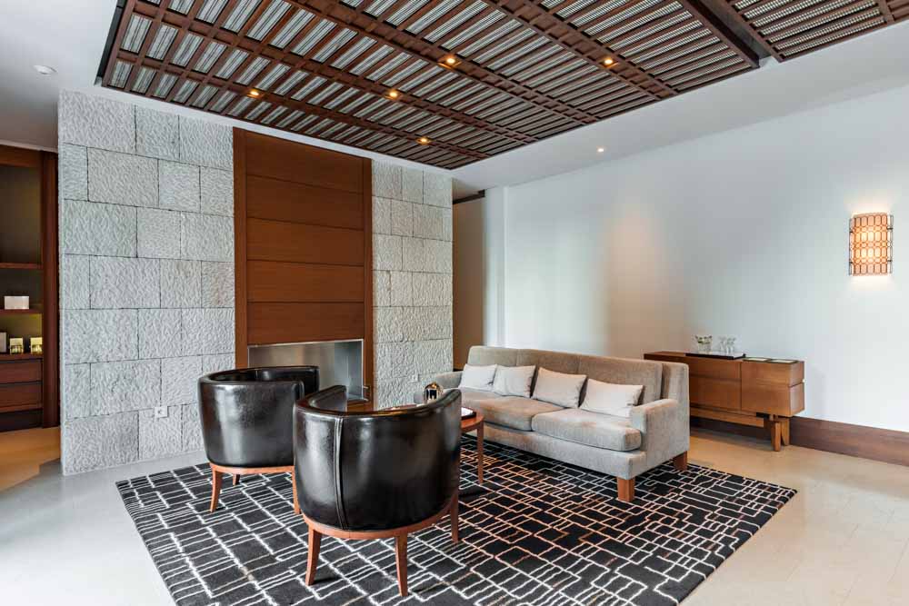Wooden panel ceiling design to enhance  your living room interiors - Beautiful Homes