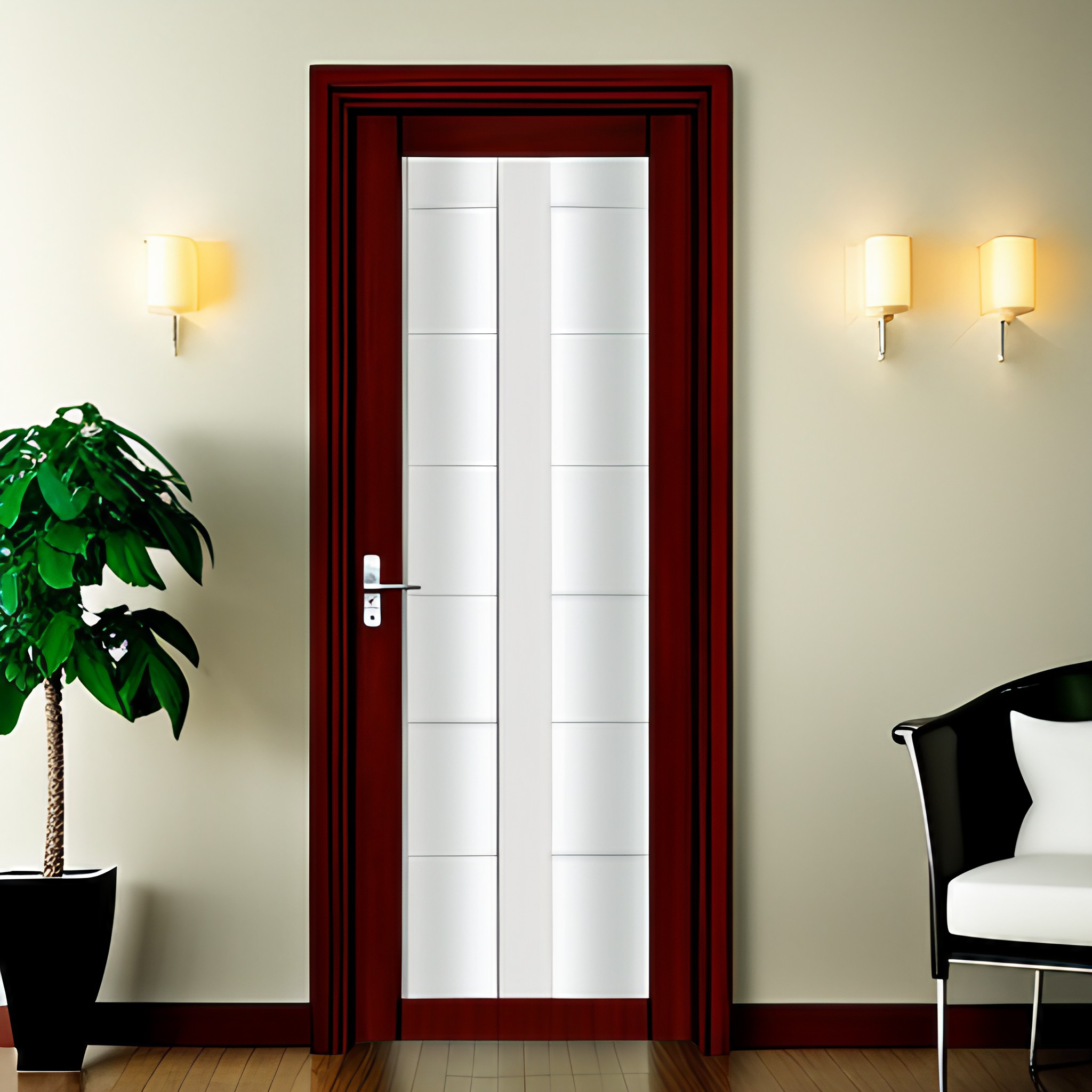 PVC bathroom door with fiberglass - Beautiful Homes