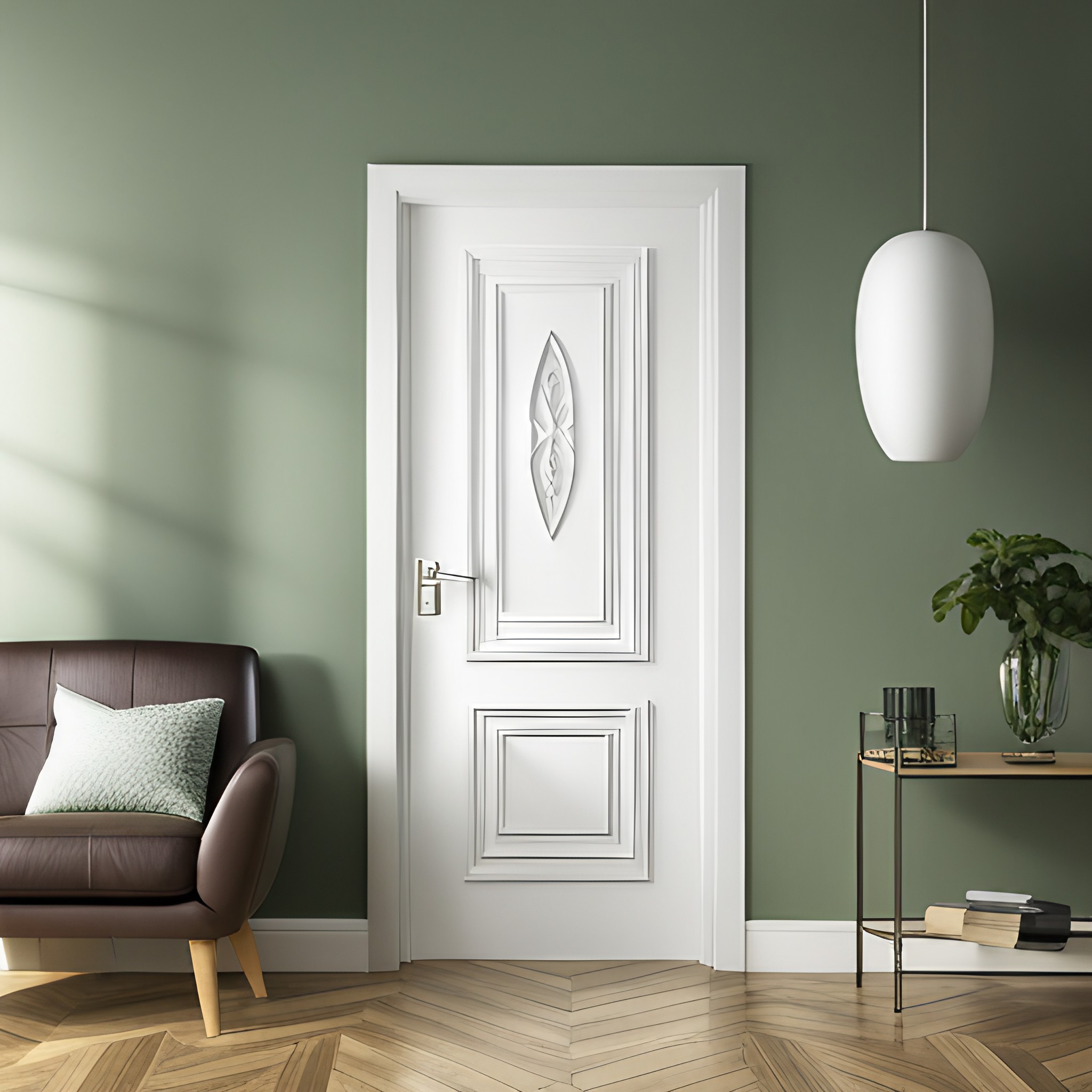White PVC bathroom door design - Beautiful Homes