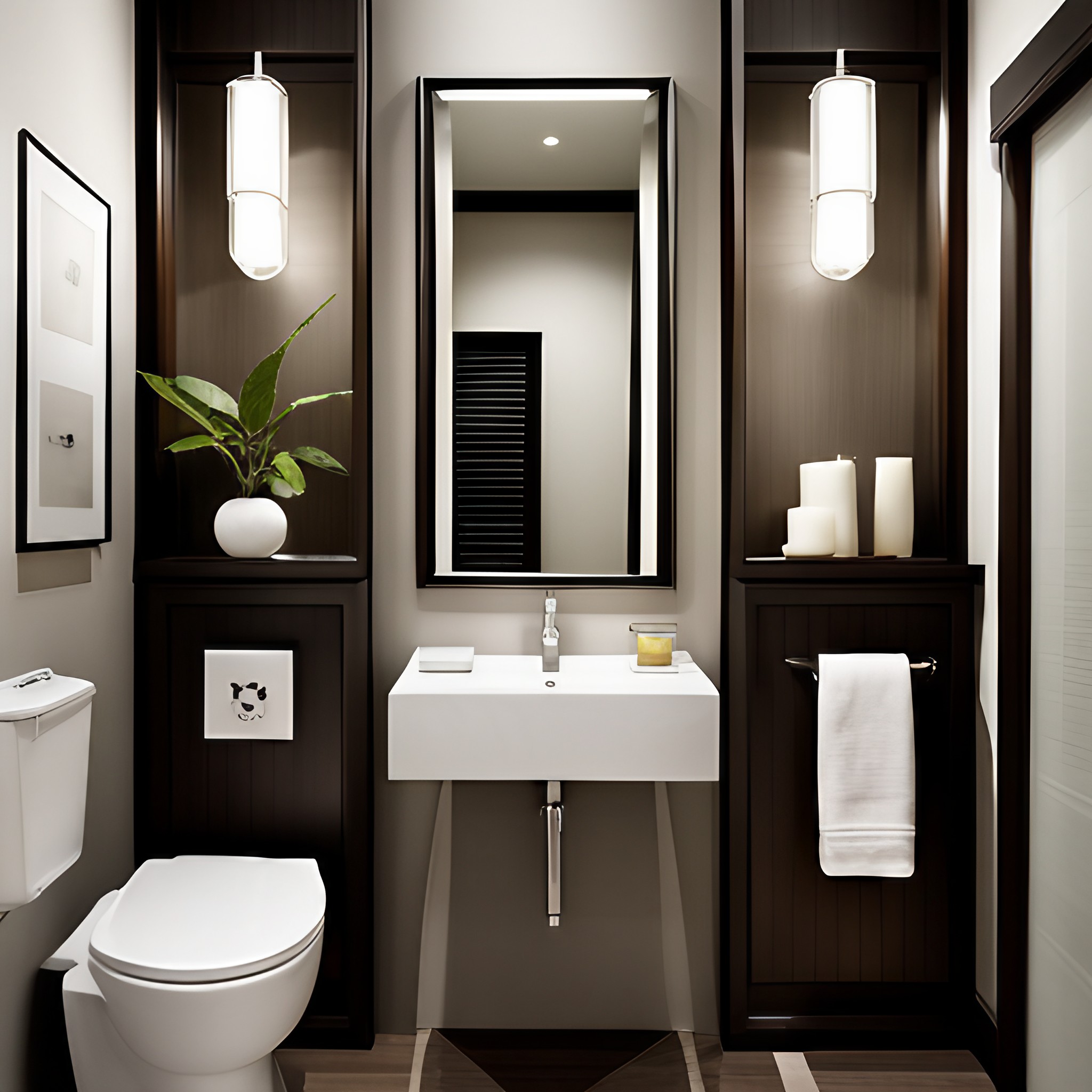 Half bathroom or powder room for your home - Beautiful Homes