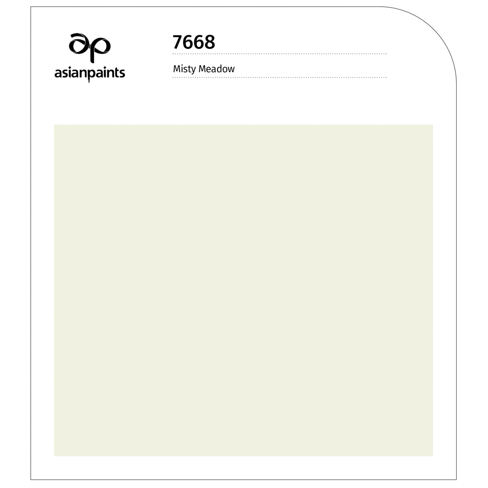 Misty meadow is creamy white shade with green undertone for your wall painting - Beautiful Homes