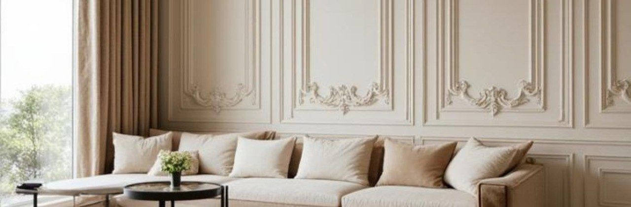 Contemporary wall moulding design - Beautiful Homes