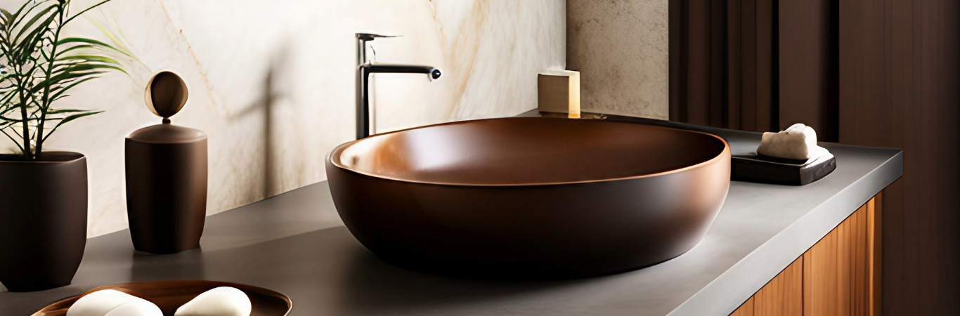 wash basin color design - Beautiful Homes