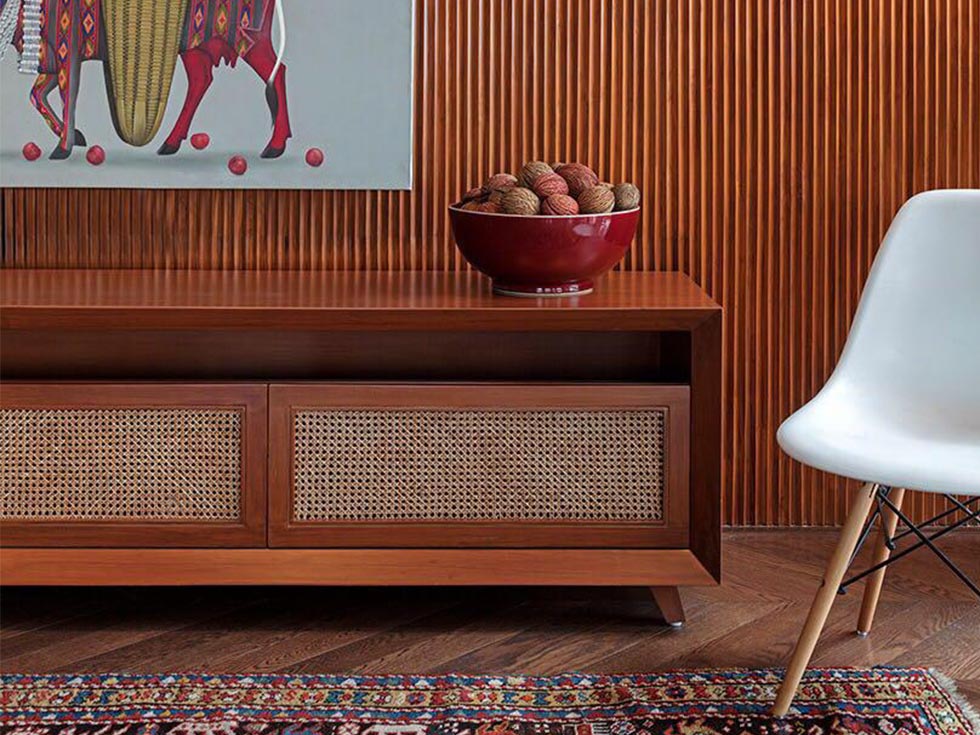 Fluted panels designed by Maia design