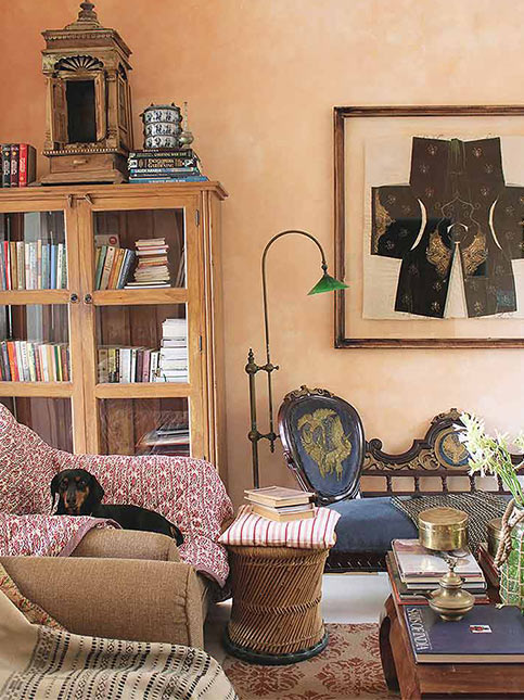 Mottled wall designed by Shivani Dogra