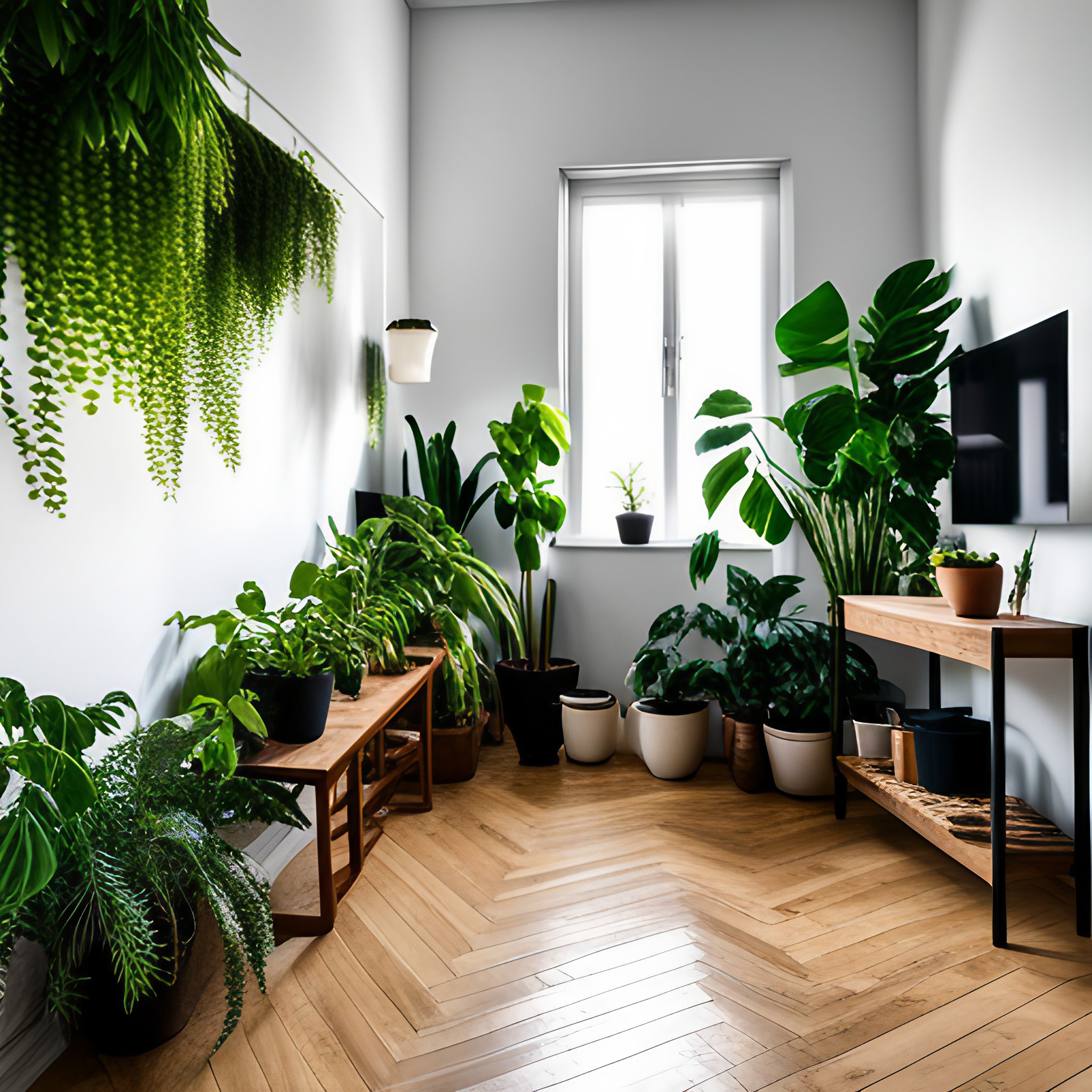 Corner plants for living room decor - Beautiful Homes