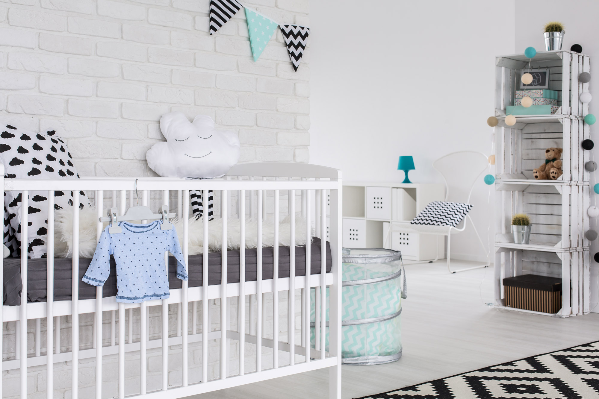 Use of light colours on the floor and walls to create an open, airy feel - Beautiful Homes