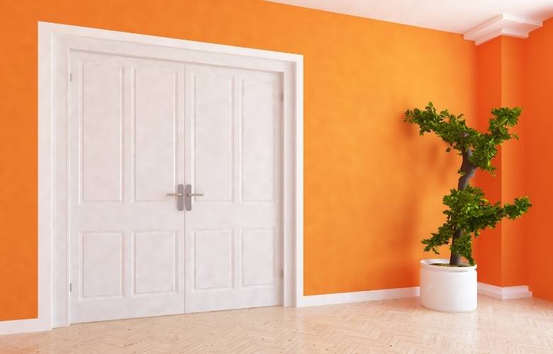 All white door design for the entrance of your home - Beautiful Homes