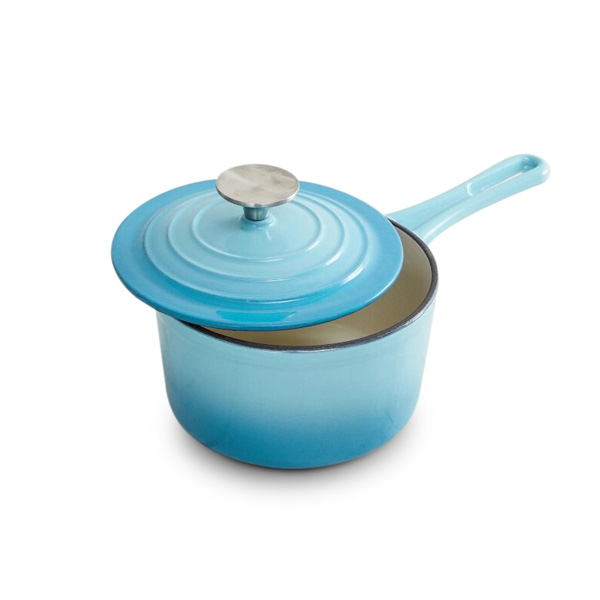 Healthy Living Cast Iron Milk Pan with Lid