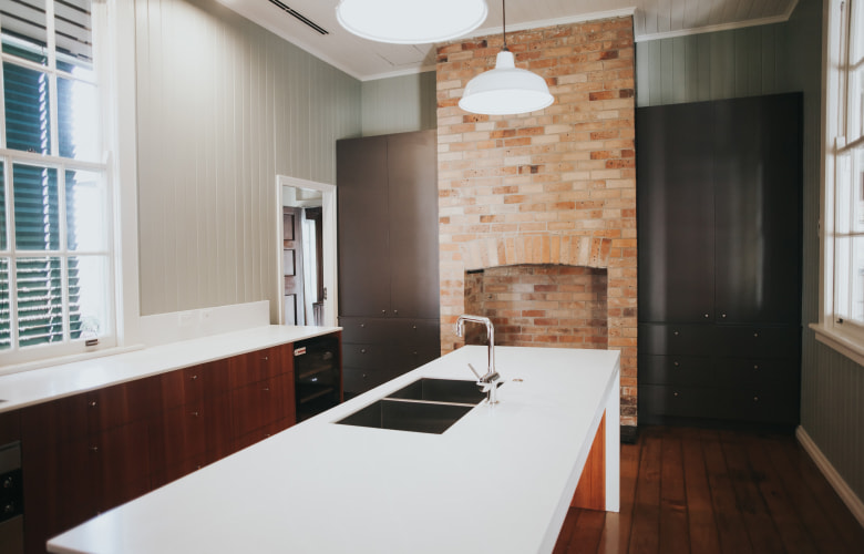 Galley kitchen island design with attached sink - Beautiful Homes