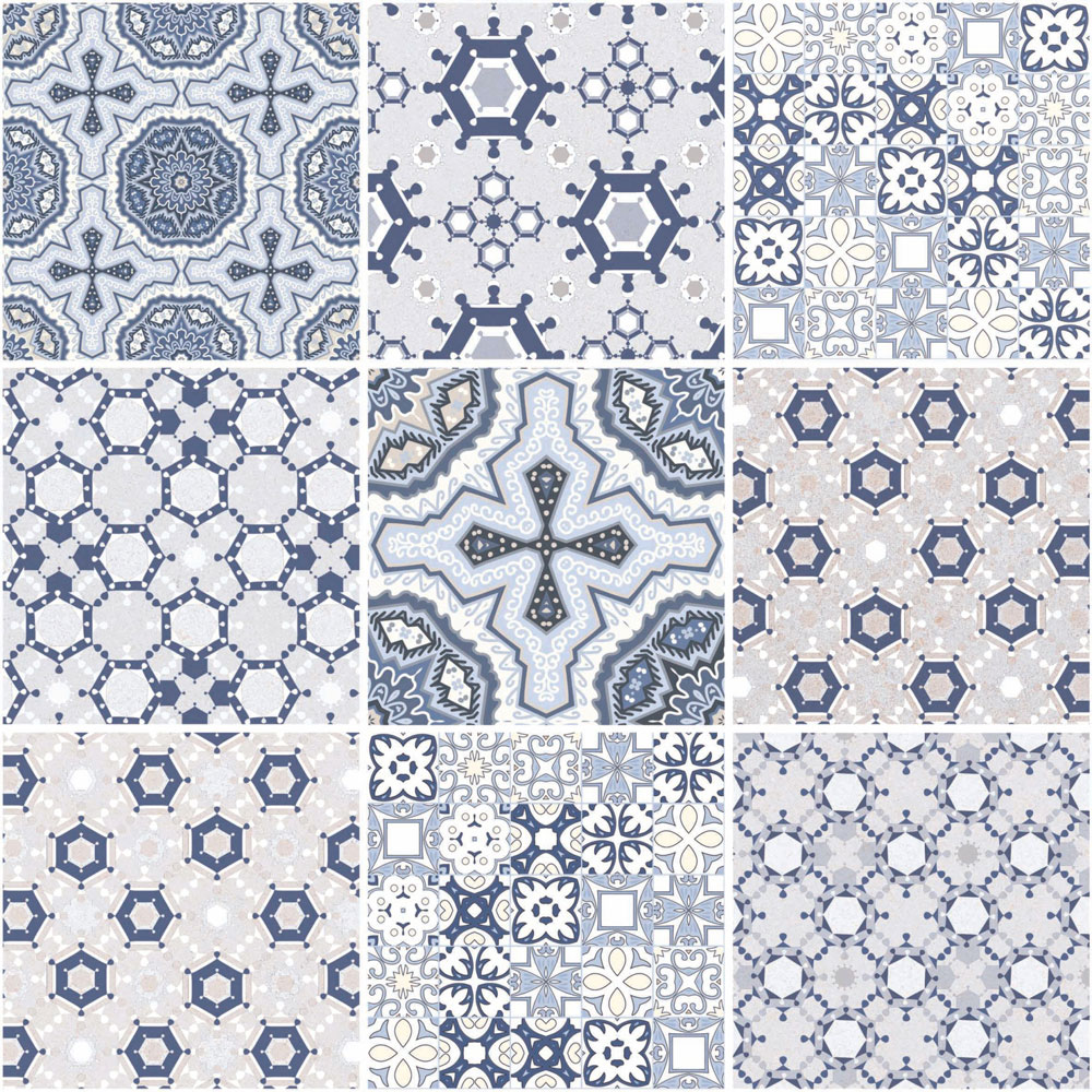 Create a seaside vibe with these tiles: Home Flooring Ideas - Beautiful Homes