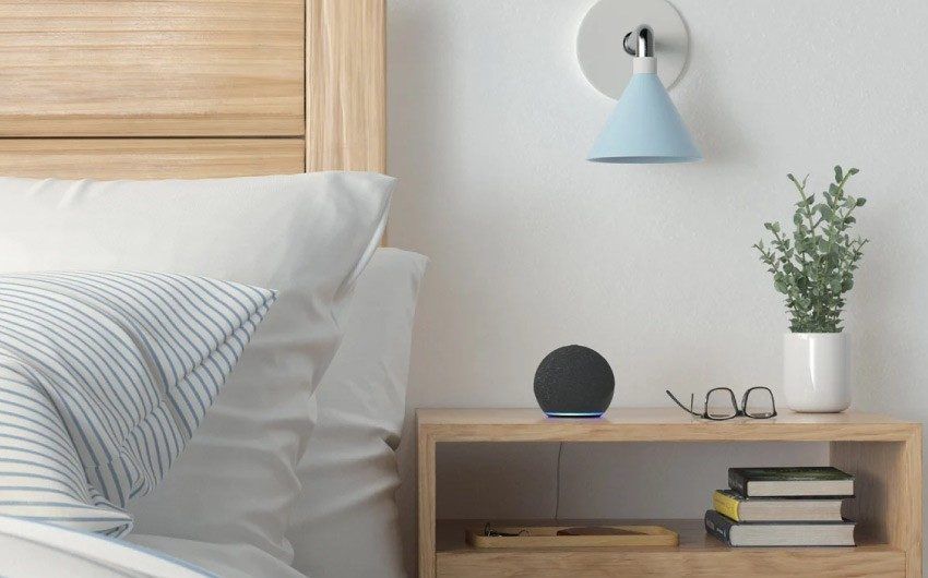 Amazon echo next to bed