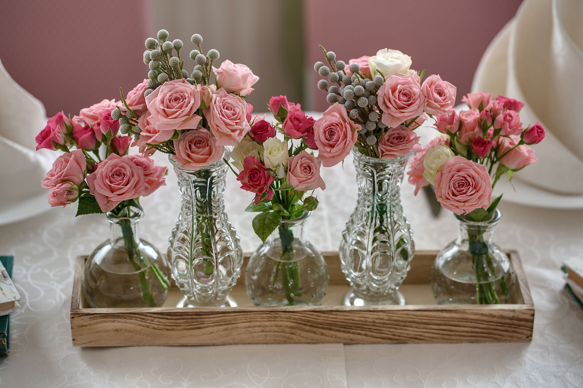 Bunch the smaller arrangements together to create a beautiful centrepiece - Beautiful Homes