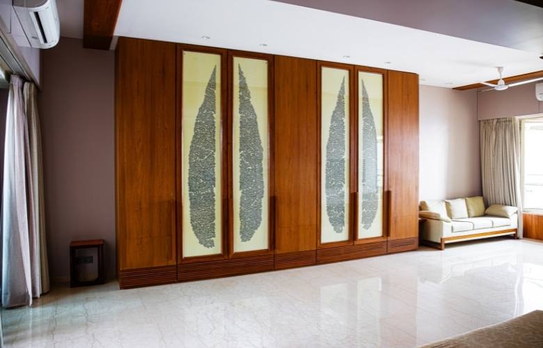 Floor to ceiling wooden wardrobe furniture for room interiors - Beautiful Homes