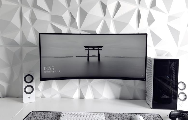 Geometric 3D wall panel design for living room - Beautiful Homes