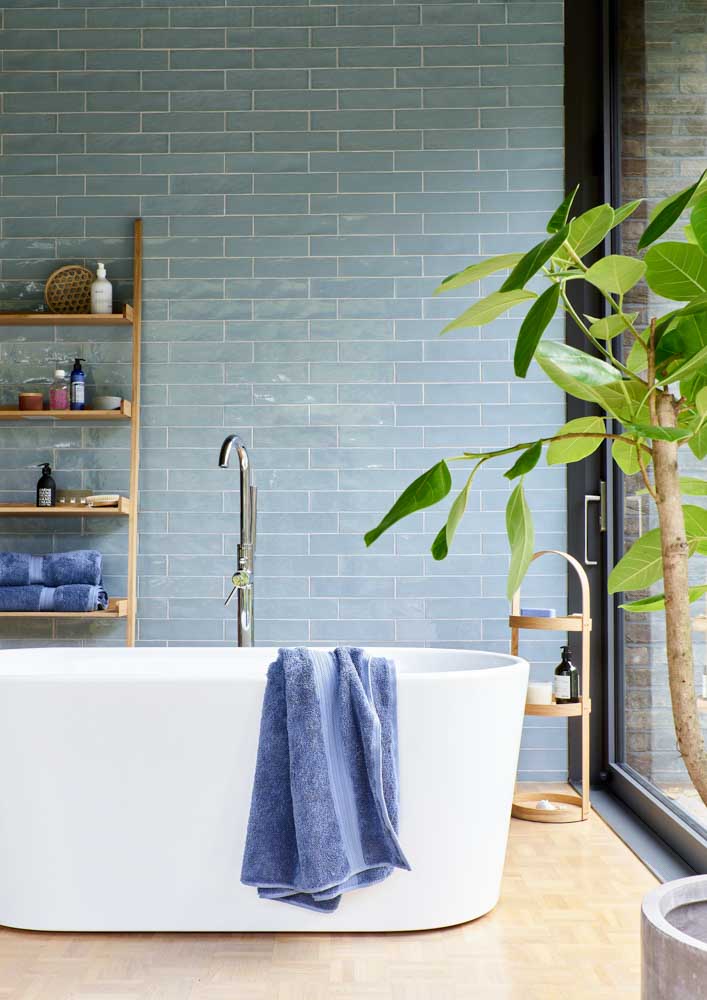 Bathroom design in pale blue colour - Beautiful Homes