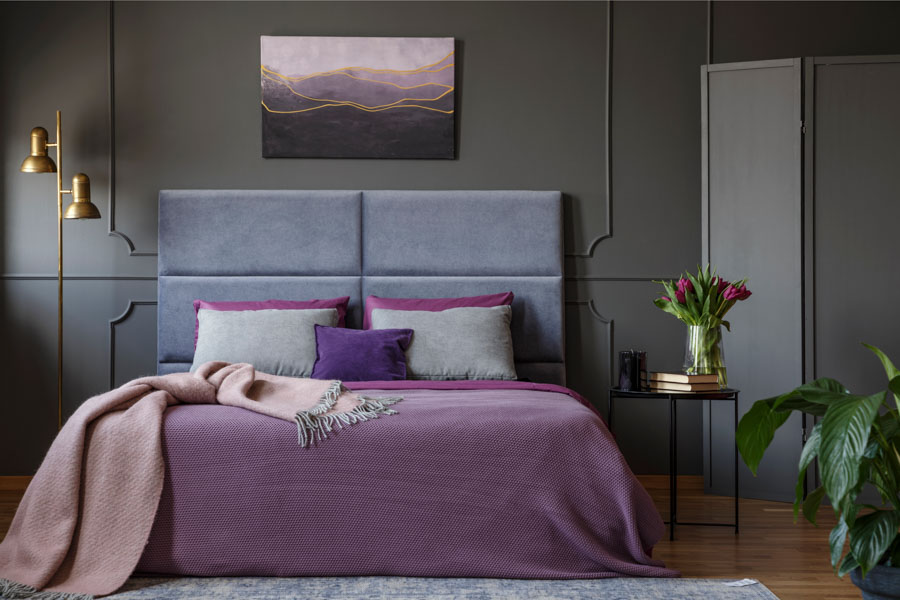 Purple bedroom décor ideas - Beautiful Homes
